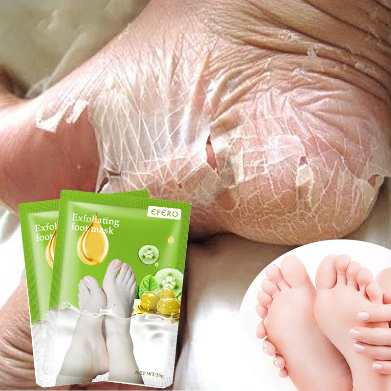 1Pair Peeling Foot Mask Exfoliating Scrub Pedicure Spa Foot Peel Heels Moisture Feet Care